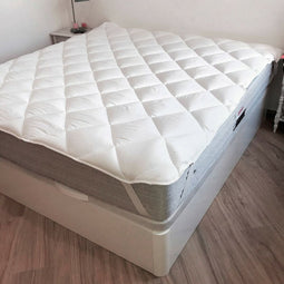 Matrasbeschermer Naturals Wit Bed van 150 (150 x 190/200 cm)