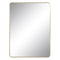 Wandspiegel Gouden Aluminium Kristal 76 x 3 x 101 cm