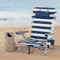 Strandstoel Aktive Blauw Wit 50 x 76 x 45 cm (2 Stuks)