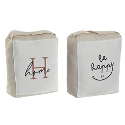 Deurhouder Home ESPRIT Zand 18 x 8 x 23 cm (2 Stuks)