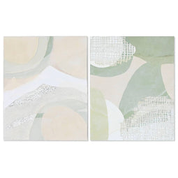 Schilderij Home ESPRIT Abstract Modern 80 x 3,8 x 100 cm (2 Stuks)