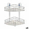 Hoekschappen Douche Transparant Chroom Plastic 26,9 x 26,5 x 19,8 cm (6 Stuks)