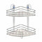Hoekschappen Douche Transparant Chroom Plastic 26,9 x 26,5 x 19,8 cm (6 Stuks)