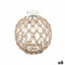 Decoratief sierding Transparant Natuurlijk Glas Touw 18 x 20 cm (6 Stuks)