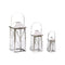 Lykta Home ESPRIT Zilverkleurig Kristal Staal Verchroomd 20 x 20 x 48 cm (3 Onderdelen)