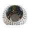 Kaarshouder DKD Home Decor Wit Multicolour Kristal 11 x 11 x 7 cm