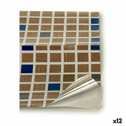 Kleefpapier Kvadrater 60 x 90 x 1 cm (12 Stuks)