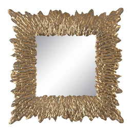Wandspiegel Gouden Kristal Ijzer 74 x 7,5 x 74 cm
