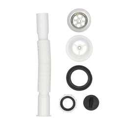 Washbasin Siphon Fontastock gearticuleerd Wit 1/4"x 30