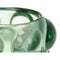 Kaarshouder Microbolletjes Groen Kristal 8,4 x 9 x 8,4 cm (12 Stuks)