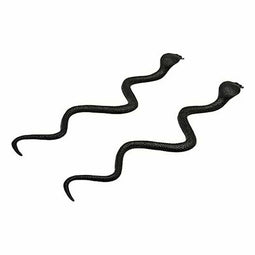 Halloween Decoraties Slang Zwart 35 cm (2 Stuks)