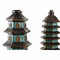 Decoratieve figuren DKD Home Decor 15 x 17 x 50 cm Turkoois Orientaals (2 Stuks)