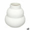 Vaas Wit Dolomite 19 x 21 x 19 cm (2 Stuks) Golven