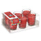 Geurkaarsenset 16 x 6,5 x 11 cm (12 Stuks) Glas Rode Vruchten
