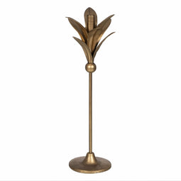 Kaarshouder Gouden Ijzer 15 x 15 x 43 cm