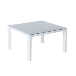Hoofdtafel Thais 70 x 70 x 41 cm Aluminium Wit