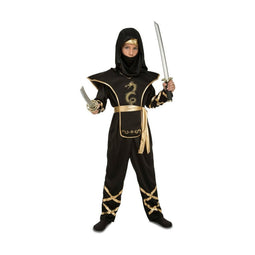 Kostuums voor Kinderen My Other Me Zwart Ninja (4 Onderdelen) Maat 7-9 Jaar