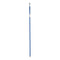 Bezemsteel 2,3 x 130 x 2,3 cm Blauw Metaal (12 Stuks)