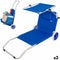 Solstol Aktive Blauw Zonnetent Vouwbare wagen 62 x 62 x 117 cm (2 Stuks)