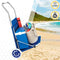 Solstol Aktive Blauw Zonnetent Vouwbare wagen 62 x 62 x 117 cm (2 Stuks)