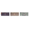 Doosje DKD Home Decor Bruin Groen Bordeaux 22,5 x 1 x 9,5 cm (3 Stuks)