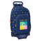Schoolrugzak met Wielen Benetton Cool Marineblauw 30 x 46 x 14 cm
