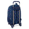 Schoolrugzak met Wielen Benetton Cool Marineblauw 30 x 46 x 14 cm