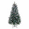 Kerstboom Wit Rood Groen PVC Metaal Polyethyleen Besneeuwd 210 cm