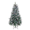Kerstboom Wit Rood Groen PVC Metaal Polyethyleen Besneeuwd 210 cm