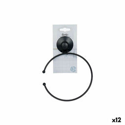 Handdoekrek met ringen Staal ABS 16 x 20 x 4 cm (12 Stuks)