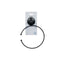 Handdoekrek met ringen Staal ABS 16 x 20 x 4 cm (12 Stuks)