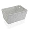 Veelzijdige mand Versa Zwart Wit Bad en Douche 20 x 15 x 30 cm