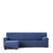 Hoes voor chaise longue met korte armleuning links Eysa JAZ Blauw 120 x 120 x 360 cm