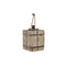 Deurhouder DKD Home Decor Jute Hout Metaal Aluminium 14 x 14 x 23,5 cm