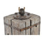 Deurhouder DKD Home Decor Jute Hout Metaal Aluminium 14 x 14 x 23,5 cm