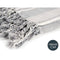Multifunctionele sjaal Strepen 235 x 205 cm Wit Grijs (8 Stuks)