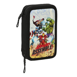 Dubbele etui The Avengers Forever Multicolour 12.5 x 19.5 x 4 cm (28 Onderdelen)