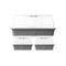 Greenhouse Set Grijs Transparant Plastic (8 Stuks)