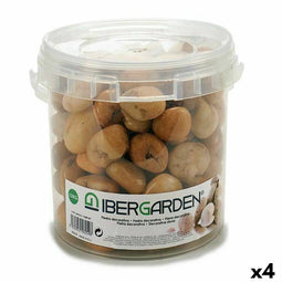 Decoratieve stenen Klein Bruin 3 Kg (4 Stuks)