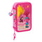 Dubbele etui Trolls Roze 12.5 x 19.5 x 4 cm (28 Onderdelen)