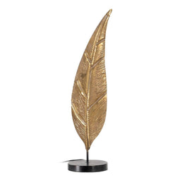 Bureaulamp 18 x 18 x 72 cm Zwart Gouden Metaal