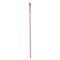 Bezemsteel Strepen 2,3 x 130 x 2,3 cm Rood Metaal (12 Stuks)