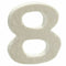 Decoratie polyestyreen Cijfer 8 (2 x 15 x 10 cm) (12 Stuks)