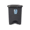 Pedaalemmer Antraciet Plastic 10 L (8 Stuks)