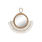 Wandspiegel DKD Home Decor Kristal Bruin Rotan (68 x 2 x 68 cm)