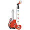 Muziekset Cars Microfoon Kindergitaar Rood