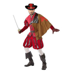 Kostuums voor Volwassenen 113817 Rood (3 pcs) Musketier Maat XL