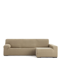 Hoes voor chaise longue met lange armleuning rechts Eysa JAZ Beige 180 x 120 x 360 cm