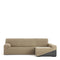 Hoes voor chaise longue met lange armleuning rechts Eysa JAZ Beige 180 x 120 x 360 cm