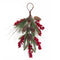 Deurhanger Kerstmis Rood Groen Natuurlijk Plastic Ananas 42 cm